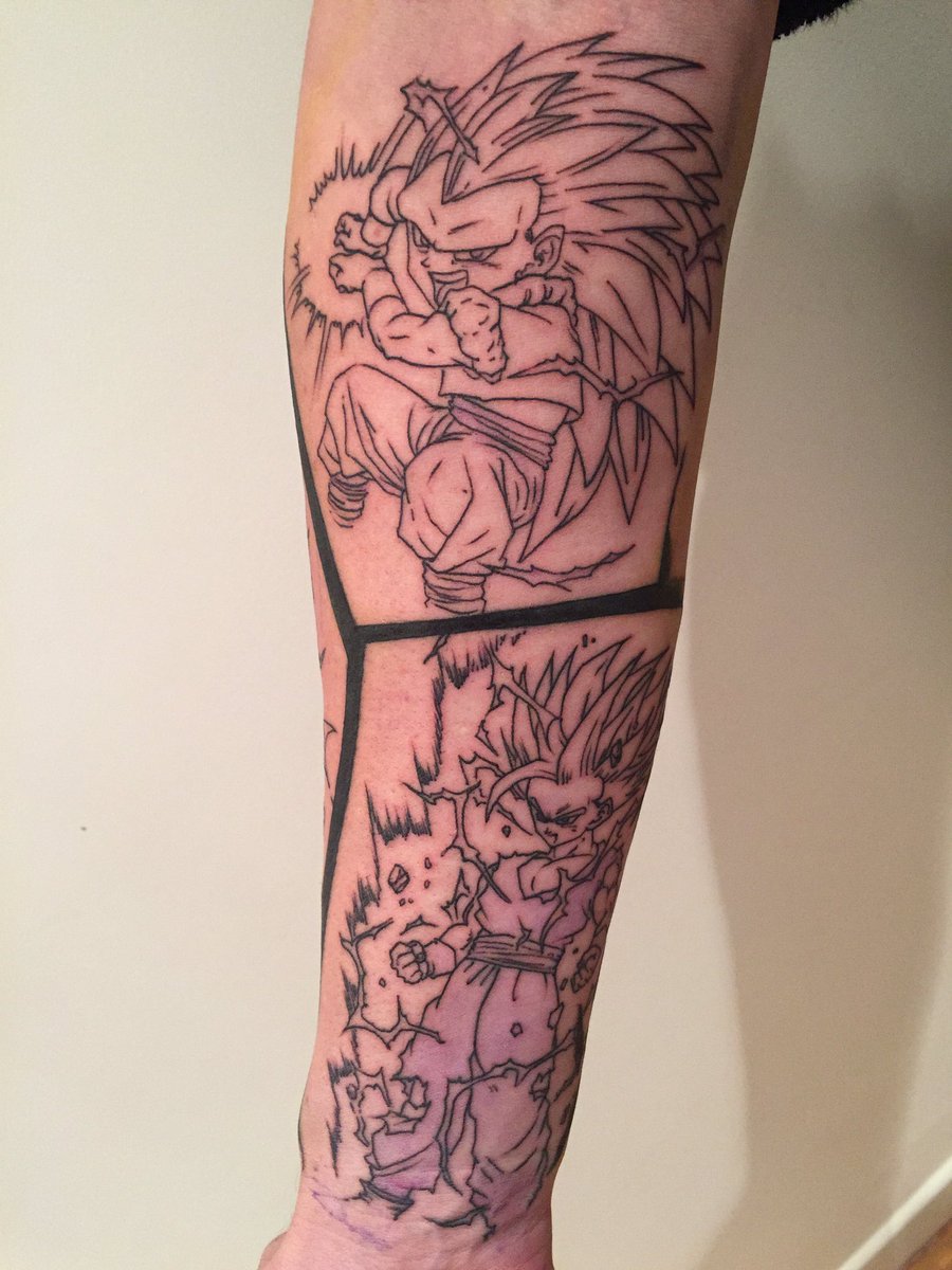 Zell Auf Twitter Work In Progress No Pain No Gain Tatoo Dbz Aie