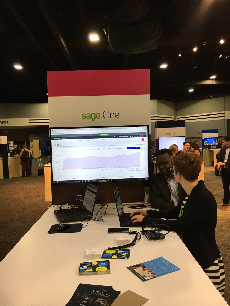 Sage One at #SageSummit showing off our latest innovations in the small business accounting space