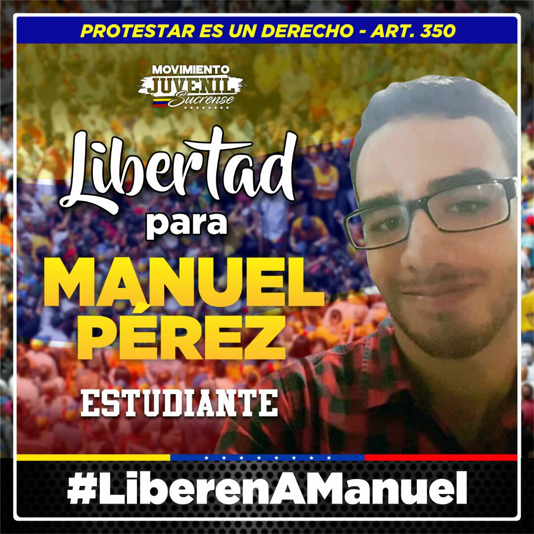 tuugmasucre's tweet photo. Protestar es un derecho, nuestros compañeros están detenidos injustamente. Es inconstitucional juzgar civiles en tribunales militares. https://t.co/ya6JDyL22b