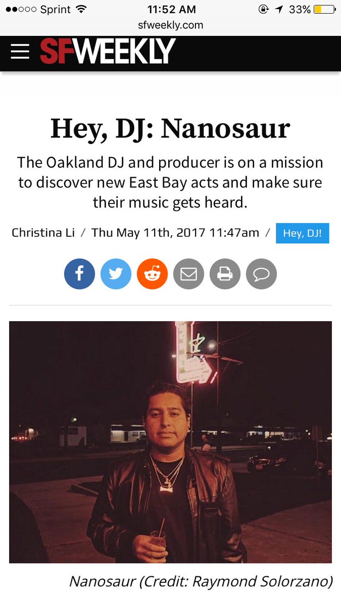 NanosauR's tweet photo. https://t.co/SqivDVEau7 I'm featured in @SFWeekly this week! Read the full article at the link https://t.co/P037atKNk8