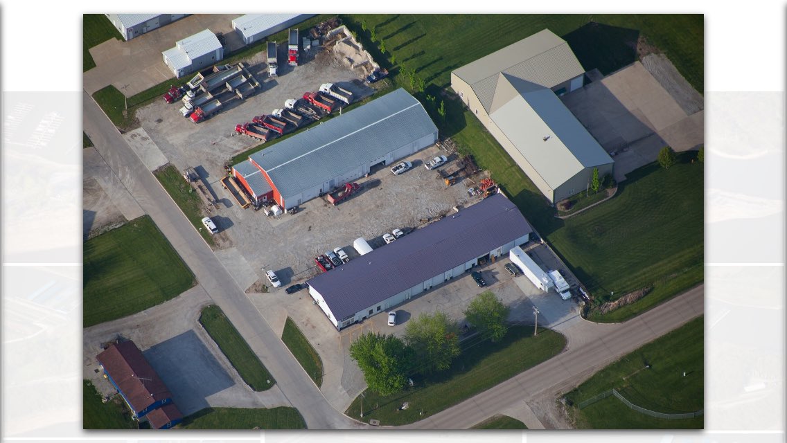 Ariel View of our Shop &amp; Office Building in Pella Iowa