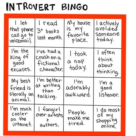 SarahAddisonAll's tweet photo. Four across, one down. #IntrovertProblems #Winning #IntrovertsOfInstagram https://t.co/5zAvflqxwz https://t.co/Y0quOvUNwq