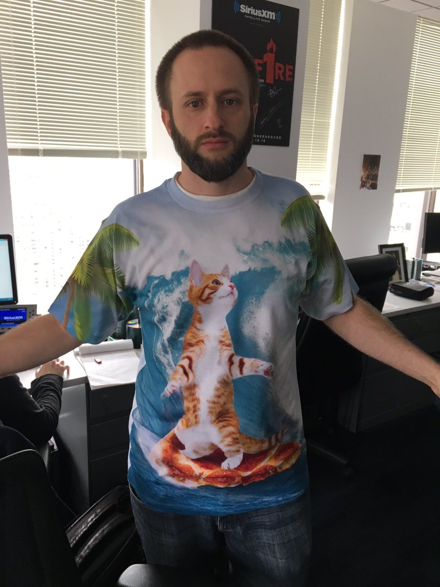 The surfing cat shirt