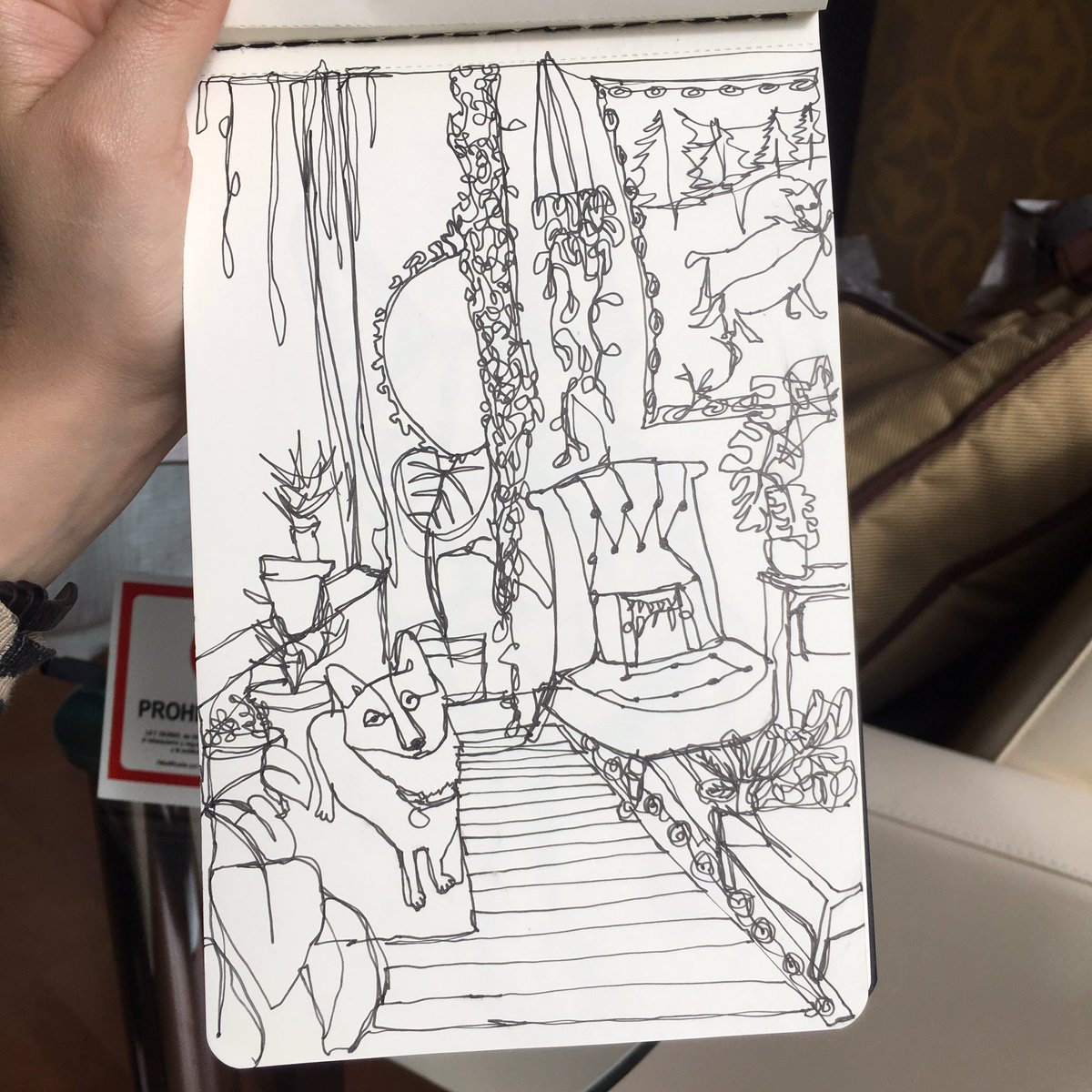 HarrietLowther's tweet photo. Continuous line drawing I did on the plane today #justacard https://t.co/KRafJHdMtA #hellosmallshop #smallbiz https://t.co/KWD5Bee7uK