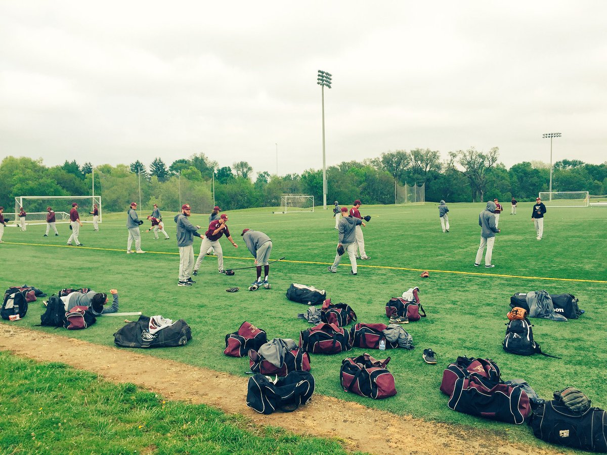 WalshUBaseball's tweet photo. Cavs warming up for Game 1! First pitch set for 5:30 pm. https://t.co/xeNggNf5g1