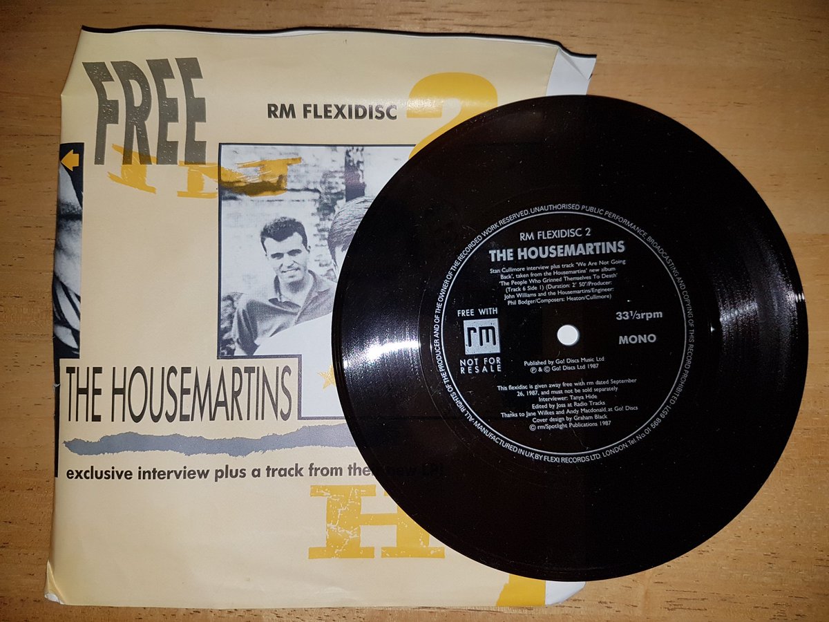 TopDeckTone's tweet photo. @BBClamacqshow #flexdisc @BBC6Music #thehousemartins #recordmirror sept 1987 https://t.co/nI58dyDJfs