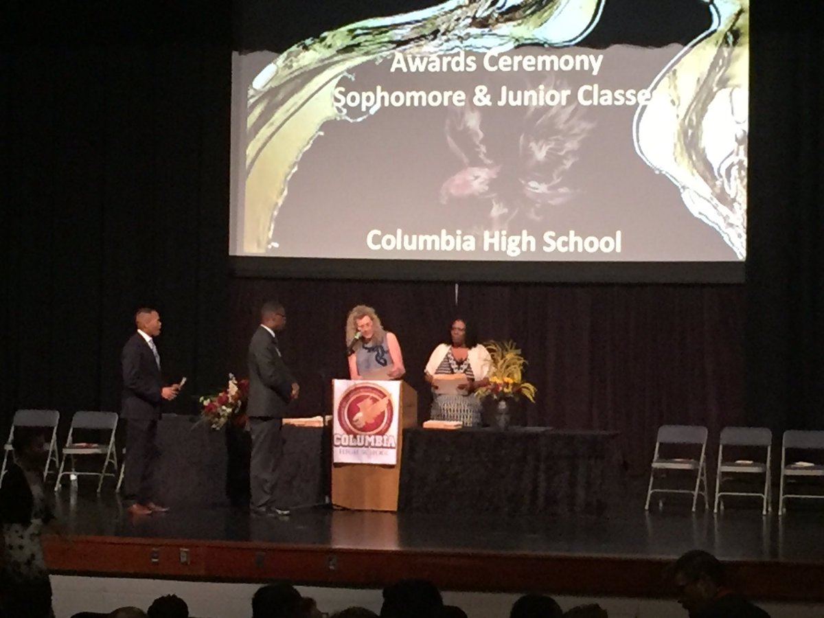 Congratulations to the students who received awards at Columbia High School today!