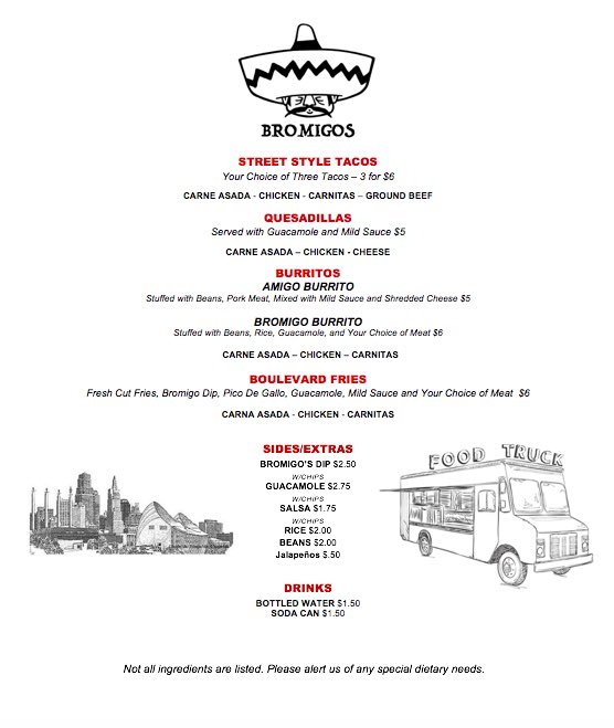 SuperrMichael's tweet photo. Go follow our page @BromigosKC Check out our menu and spread the word!! We will be up and running soon! https://t.co/RQcUpV2PeO