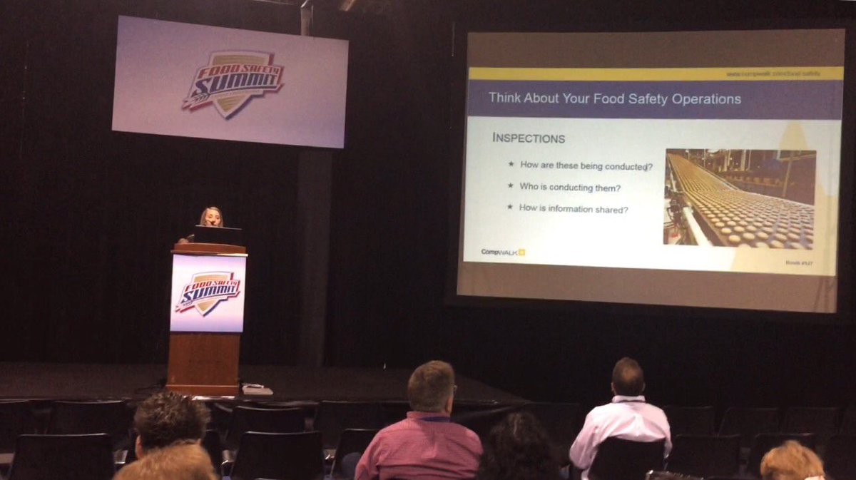 CompWALK's tweet photo. If you missed our Solutions Stage presentation the slides will be available to all attendees! #FoodSafetySummit https://t.co/gFmnhn6Tc1