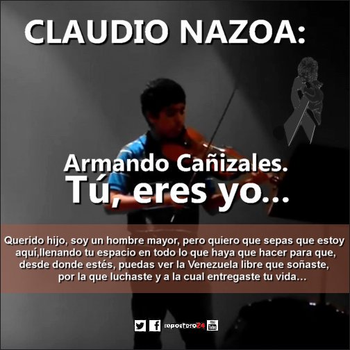 KisPuy's tweet photo. @claudionazoa: Armando Cañizales. Tú, eres yo https://t.co/bK5XS5zBlC No me preguntes por qué, pero tu... by #Reportero24 via @c0nvey https://t.co/XlVTTHsjUA
