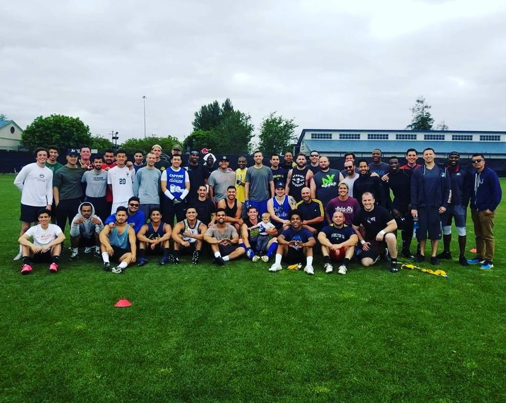 Looks like the <a href="/SanJoseDeltaU/">Delta Upsilon</a> alumni took a win in their annual alumni vs actives sports day! #Brotherhood [📷 <a href="/jasonrestivo/">Jason Pasquale</a>]