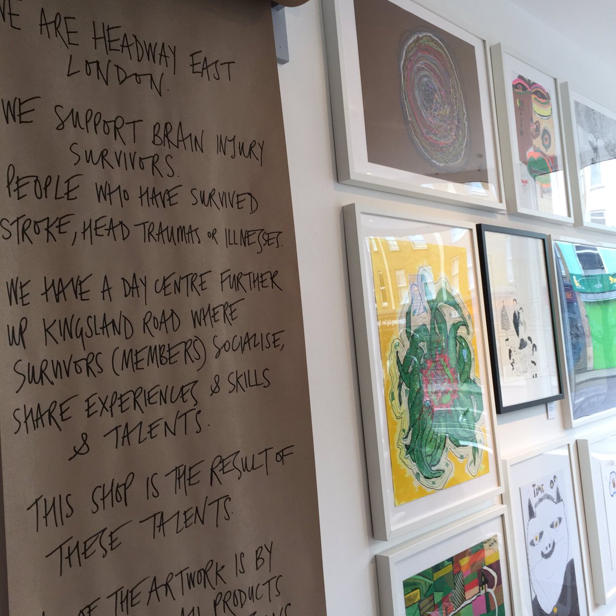 TheArtsCrusader's tweet photo. Get down to #submittolove @HeadwayELondon pop up on kingsland road. Inspiring, colourful, giving me ALL the good feels today ❤️⚡️ https://t.co/ChsLVJGpv1