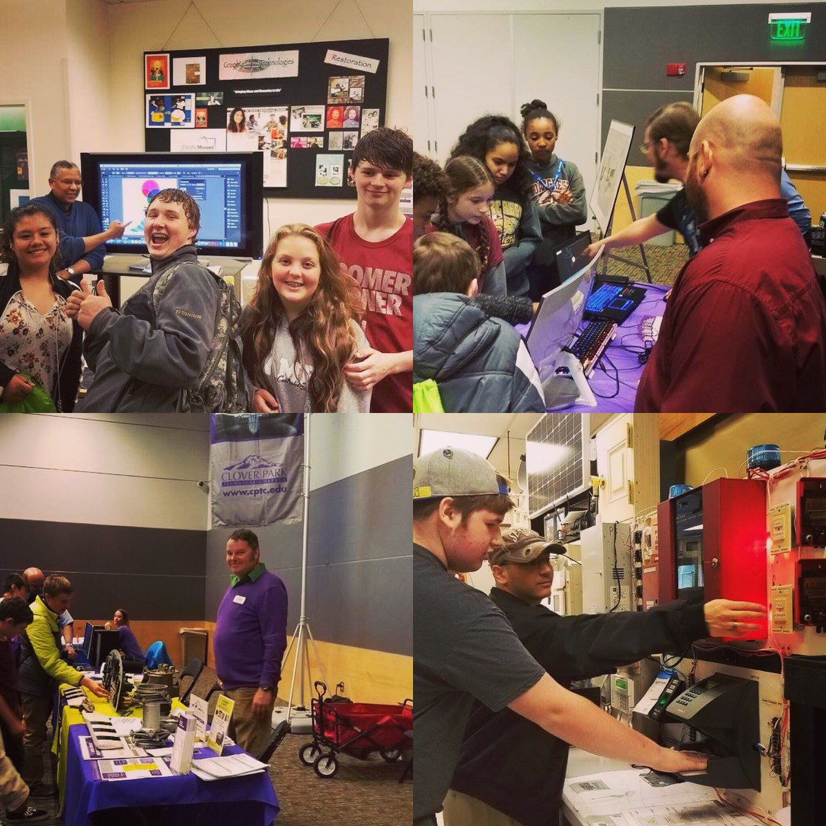 CloverParkTech's tweet photo. CPTC's 2017 Career Conference was a lot of fun! Over 4,000 middle and high school students joined us this year!
#respect4tech #CPTCyourself https://t.co/1y8OJS74rK