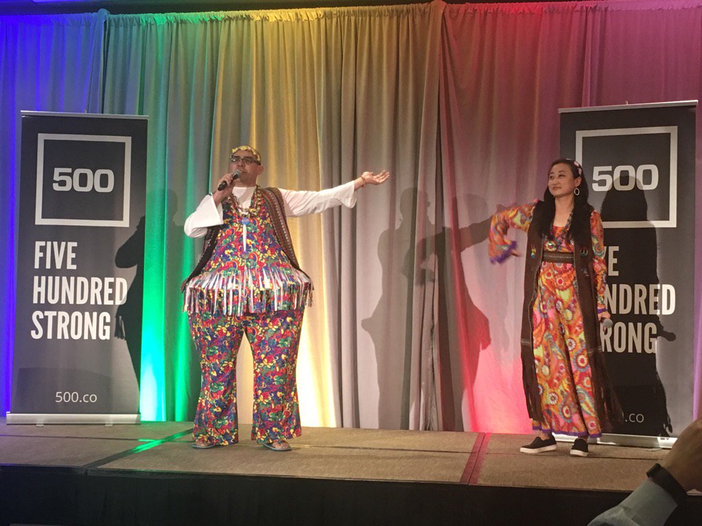 And just like that, @500Startups B20 Demo Day kicks off. These are actual VCs. Really. And successful!#500strong https://t.co/AuUqwfd9lp