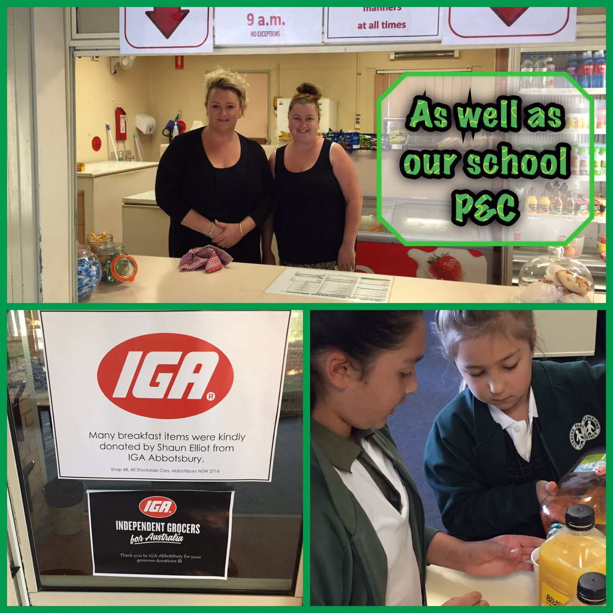 SRCepps's tweet photo. Last day of NAPLAN and our brekkie. Thank you to all of our sponsors we greatly appreciate your support! https://t.co/7PfXH5Tk0x