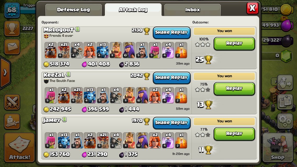 PlaZma_Trigger's tweet photo. Lvl6 balloons vs max th9s paying out for me https://t.co/VrwQJ4B3q9