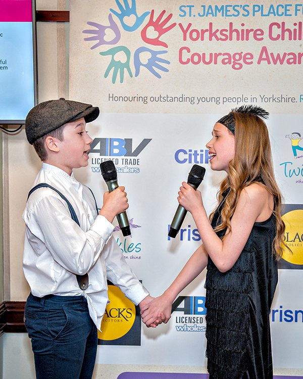 <a href="/YorksChildren/">Yorkshire Children of Courage Awards</a> <a href="/NYTCperformarts/">NYTC</a> Fabulous performance by these 2 superstars at this evening's launch party! #toocute #bugsymalone