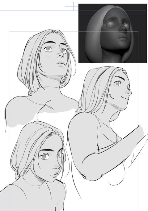 I'm in the process of sculpting and realised I could use the sculpt for my own head reference ? 