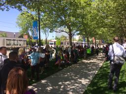 kevcuster's tweet photo. ASU/GSV, Great progress for our companies, and had protesters, Betsy Devos all in one event. @catchoninc @ArcCD https://t.co/npearG0DJ8