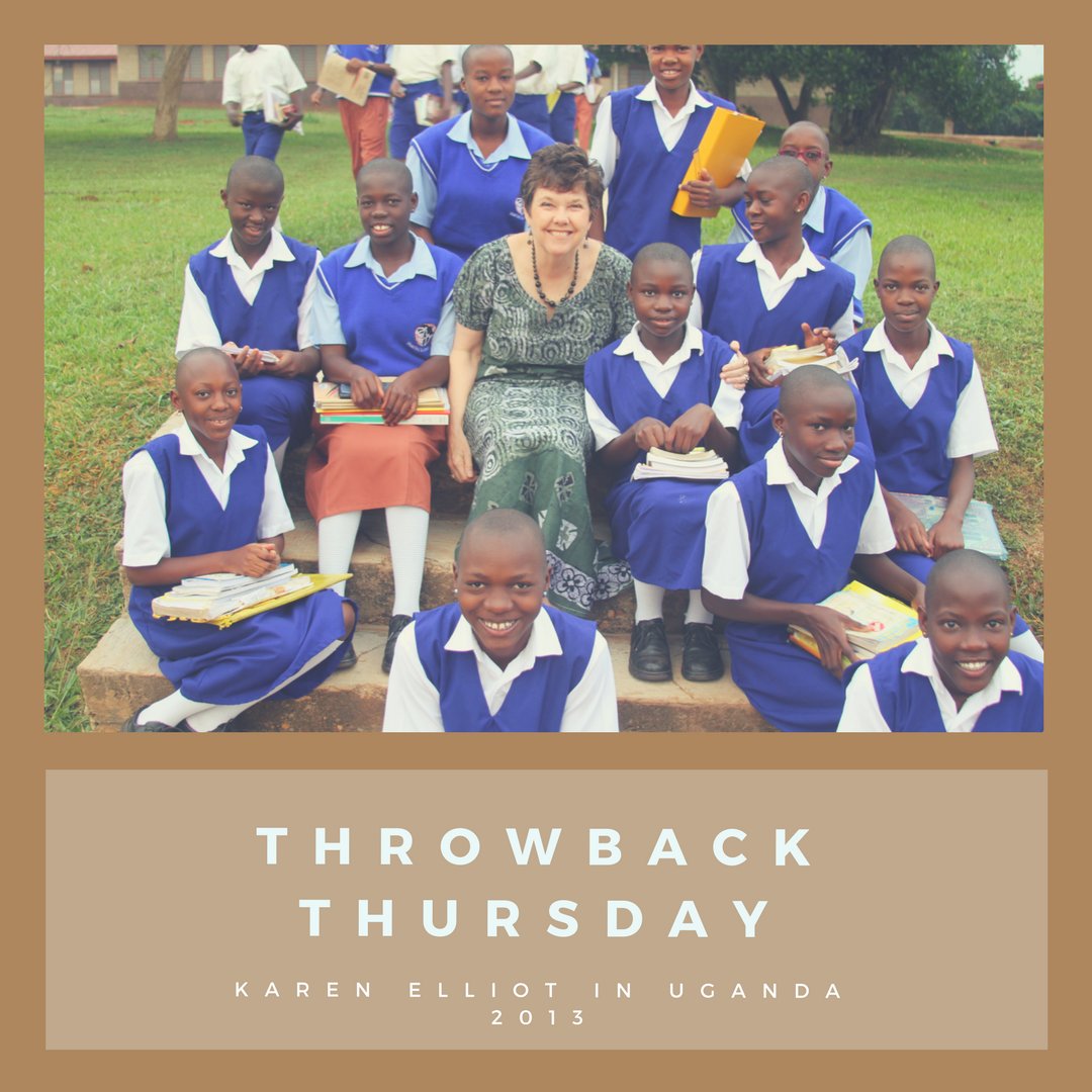 Throwback Thursday! 

Karen Elliot, visiting with some Village students in Uganda in 2013.