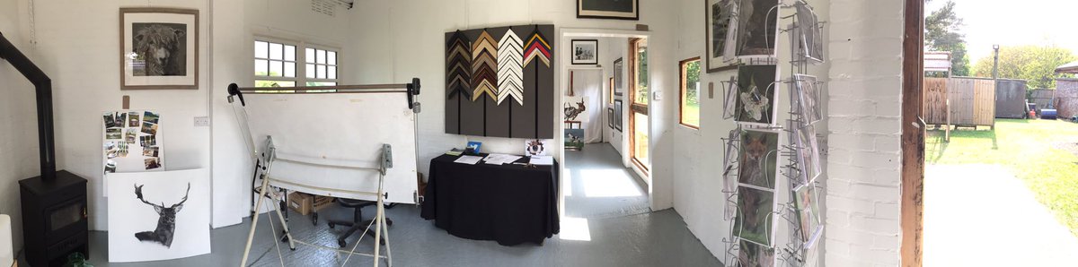 PigMugTour's tweet photo. Well that's it we're ready to open. Original artwork, giclee limited edition prints, Pig Mugs, card #PigMugTour #art #animals #countryliving https://t.co/ytDAYbBmT1