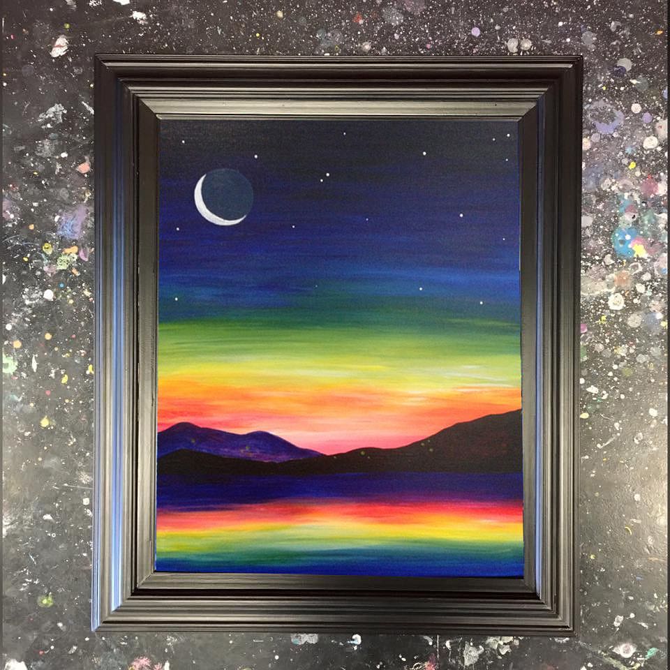 PinotsWestLoop's tweet image. Kick back, relax and get the weekend started with a fun Friday night painting and a glass of wine. Don't miss #NeonMoon starting at 7:30pm