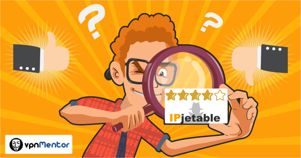 vpnmentor's tweet image. Congrats to @IPjetable  for their 4.0 star rating on vpnMentor!
Leave your review now: vpnmentor.com/reviews/ipjeta…