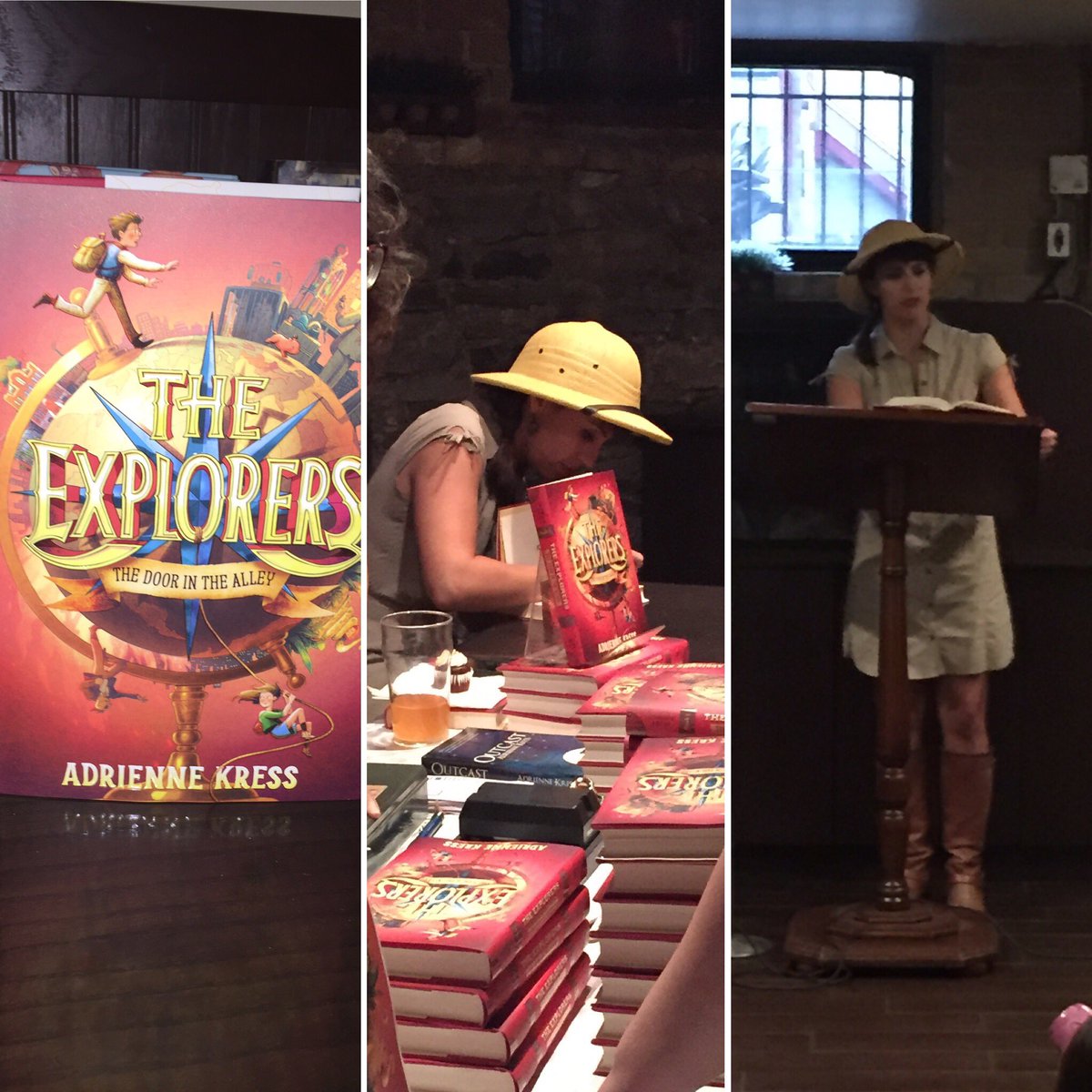allison_road's tweet photo. At the launch of The Explorers The Door in the Alley by @AdrienneKress at #BlakeHouse in #Toronto #TheExplorersLaunch #yyz https://t.co/zgEcZEVptH