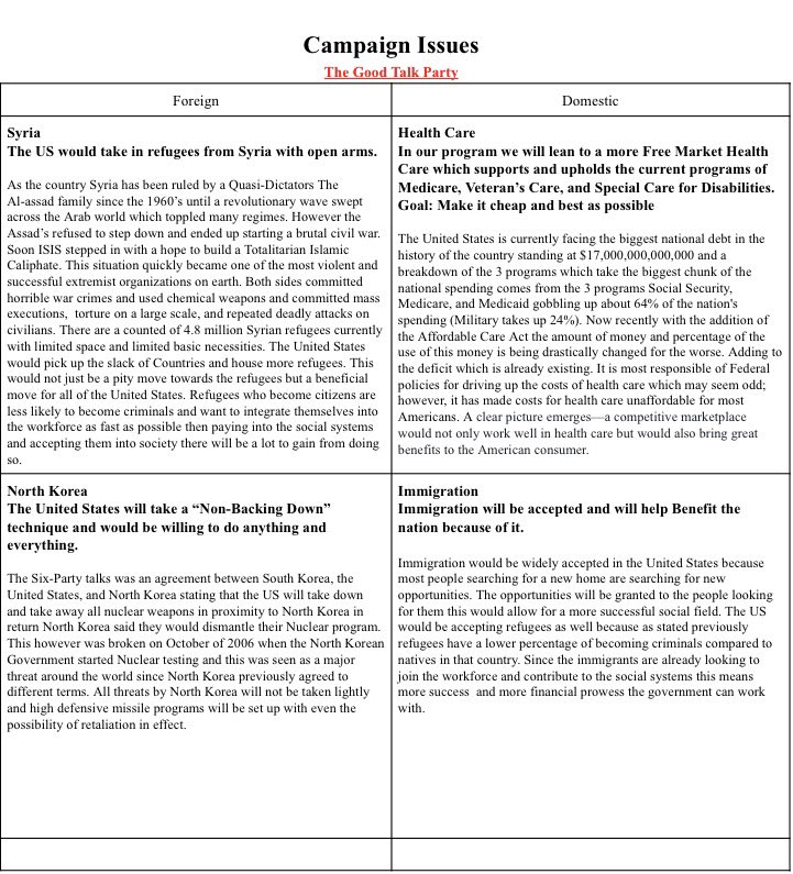 GoodTalkParty's tweet image. Here's our platform for this years presidential election👍🏼👍🏼👍🏼