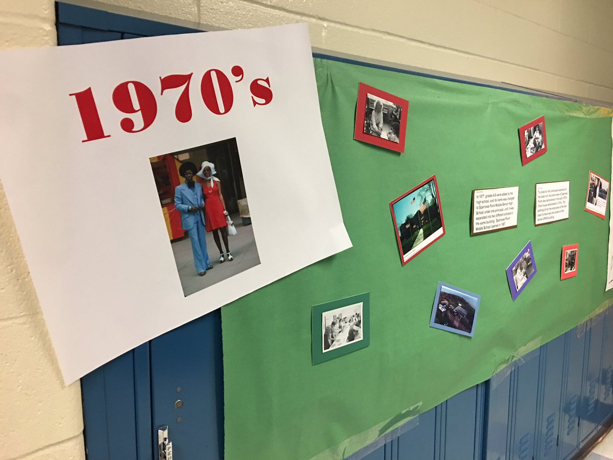 Waking right into the 70's at @Edgemere_BCPS. @EESLibrary What a night! #historicaljourney #edgemere