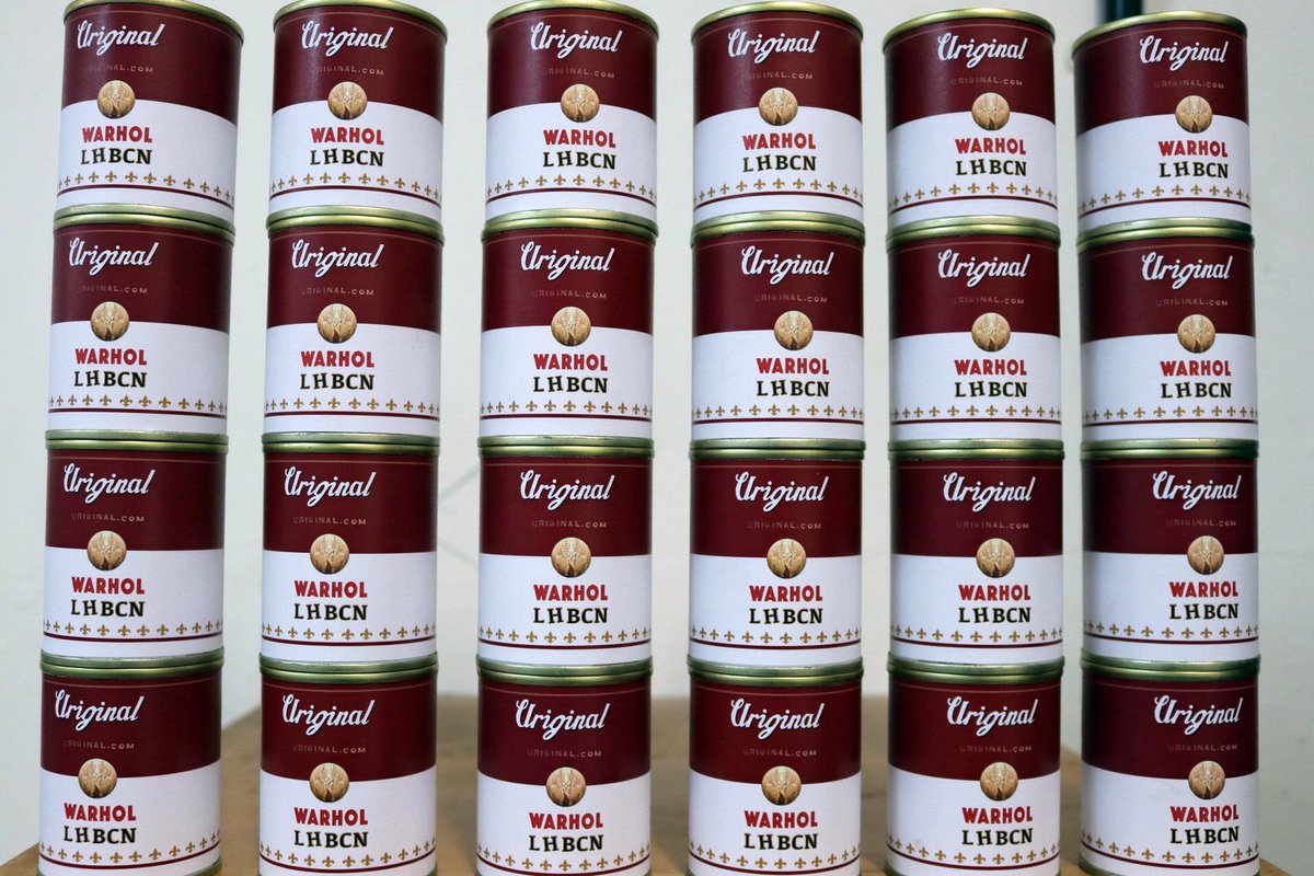 uriginalbcn's tweet photo. Business card cans for Warhol Tribute in Barcelona https://t.co/xYi0zv3y8I #warhol #barcelona #bcn https://t.co/jYydjB9izM
