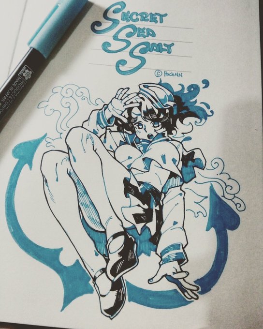 That feeling of sketching on the first few pages of a brand new sketchpad ~

Secret Sea Salt: coming soon ! 