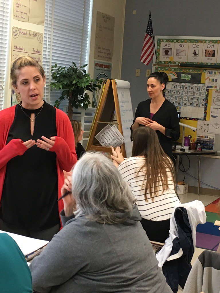 LauraFEvans's tweet photo. Dynamic duo, Brooke &amp; Nicole, answer Qs about how  to maximize students' word analysis w/ word sorts@MCPSC20Literacy https://t.co/51oCdJTPSB