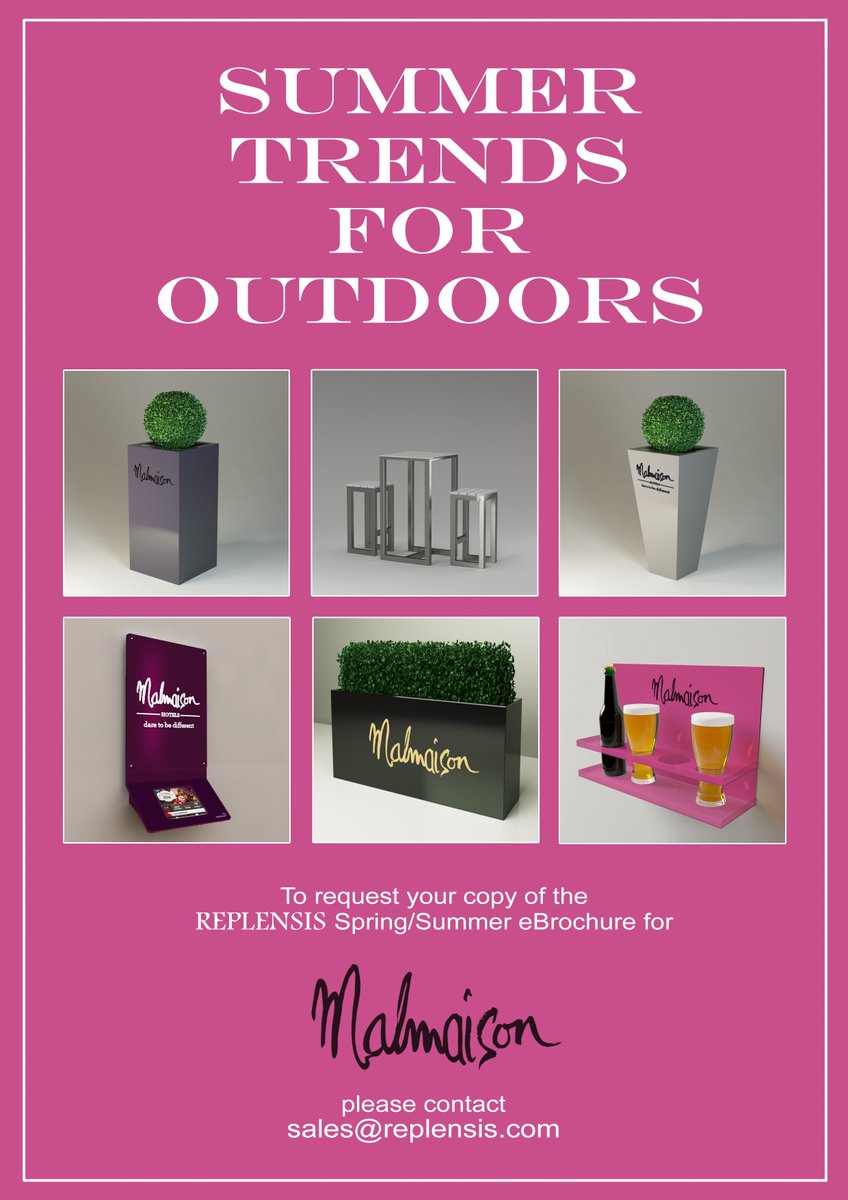 Summer Trends for Outdoors eBrochure now available for Malmaison @Mal_Brighton <a href="/montpellierchpt/">Malmaison Cheltenham</a> @TheLeedsMal @TheLondonMal @ManchesterMal