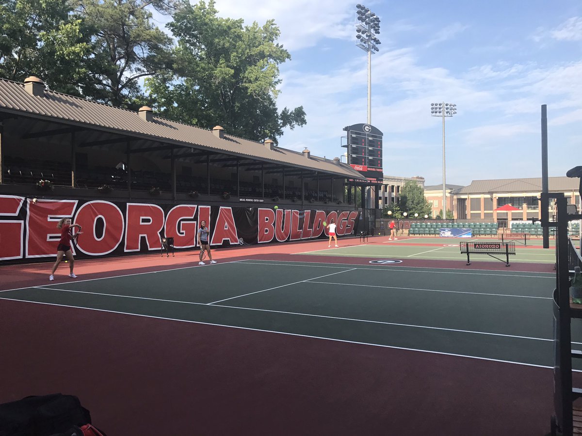 CoachEarnshaw's tweet photo. NCAA site prep Round 2 in Athens @PackWTennis #PackPractice #NCAATennis https://t.co/jejCb4SInU