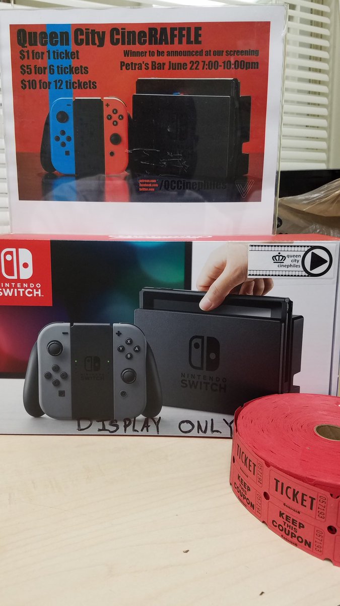 QCCinephiles's tweet photo. Special #CineRaffle at @petrasbar for @PotionsPixels for a NINTENDO SWITCH! Come on out tonight for games, drinks, and great times! https://t.co/1pjk26KJUQ