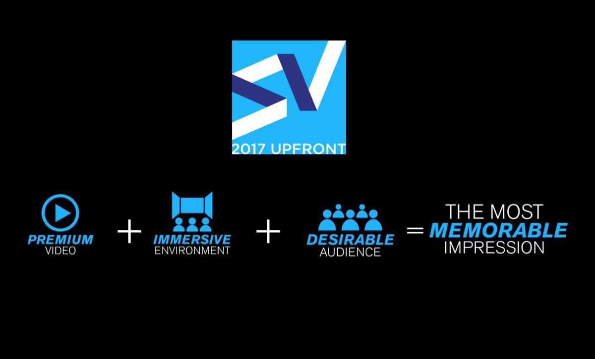 Premium Video + Immersive Environment + Desirable Audience = The Most Memorable Impression #Live from #Upfronts #ScreenvisionMedia
