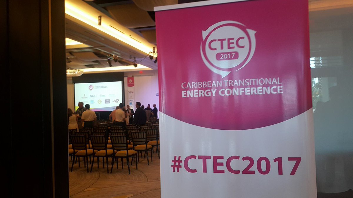 CtecCayman's tweet photo. That's a wrap! All finished with day one of #CTEC2017. Back again tomorrow for more on #energy, #renewables and the #Caribbean. https://t.co/bRoAd0Il4l