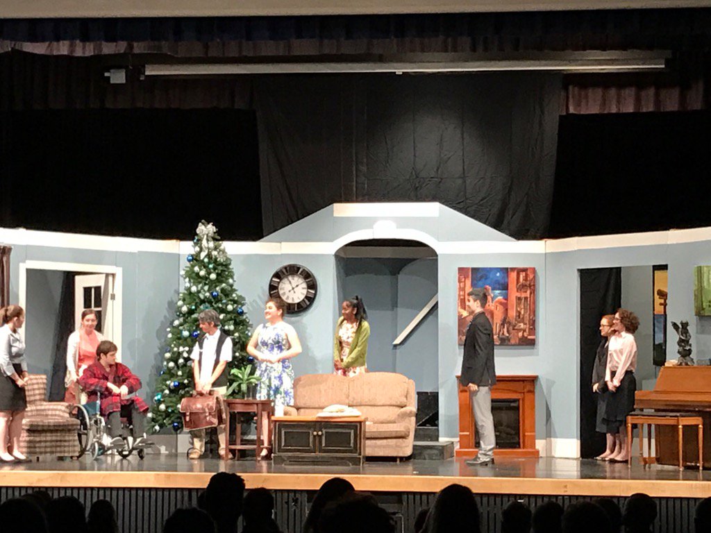 A fine performance by PCSS students in their production of The Man Who Came To Dinner!