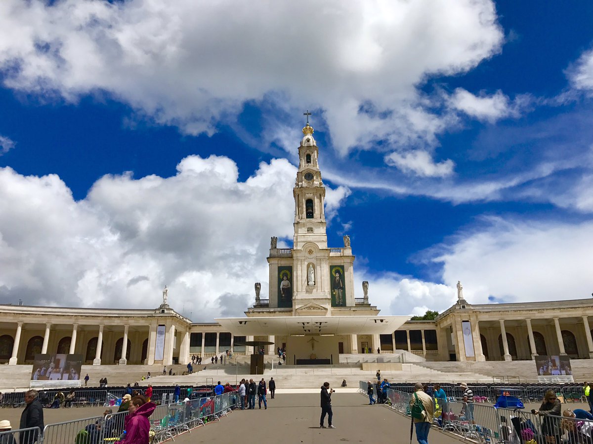 myDestinative's tweet photo. Day 5 of 6 in Lisbon Portugal: Day trip to Fatima. We found the whole city in preparation for tomorrows visit of the Pope #travel #citytrip https://t.co/oVAfZ6DOLk