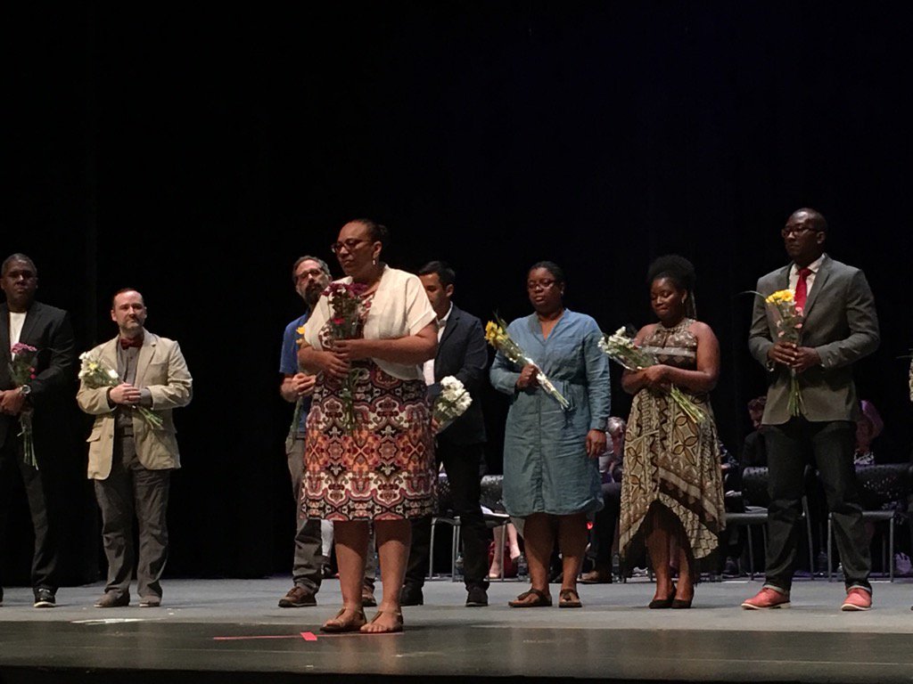 FunCulbreth's tweet photo. Congratulations Ms. Sharon Smith, Culbreth's Classified Staff member of the Year! https://t.co/n6TXIvatPd
