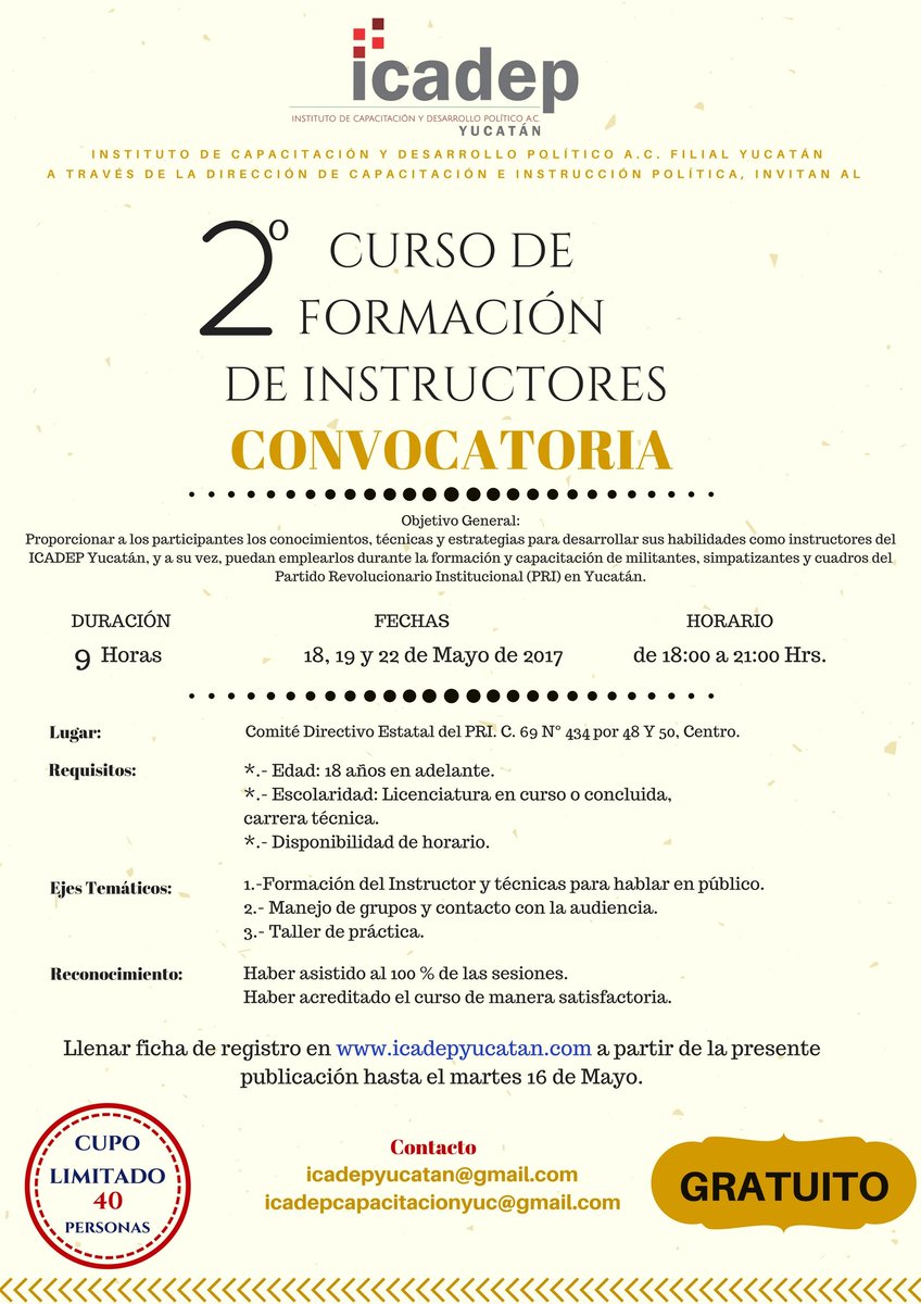 IRHYucatan's tweet photo. Les invitamos al 2o. Curso de Formación de Instructores. 
Registrate en https://t.co/hSoaB2NDtl 

#SomosIcadepYucatán #CapacitandoyFormando https://t.co/8oZp0fBKSl