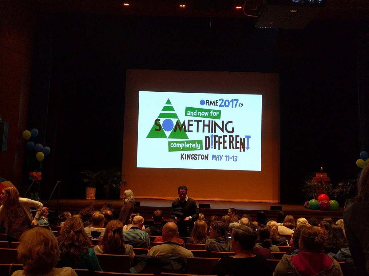 About to see Dan Meyer at the OAME 2017 keynote.