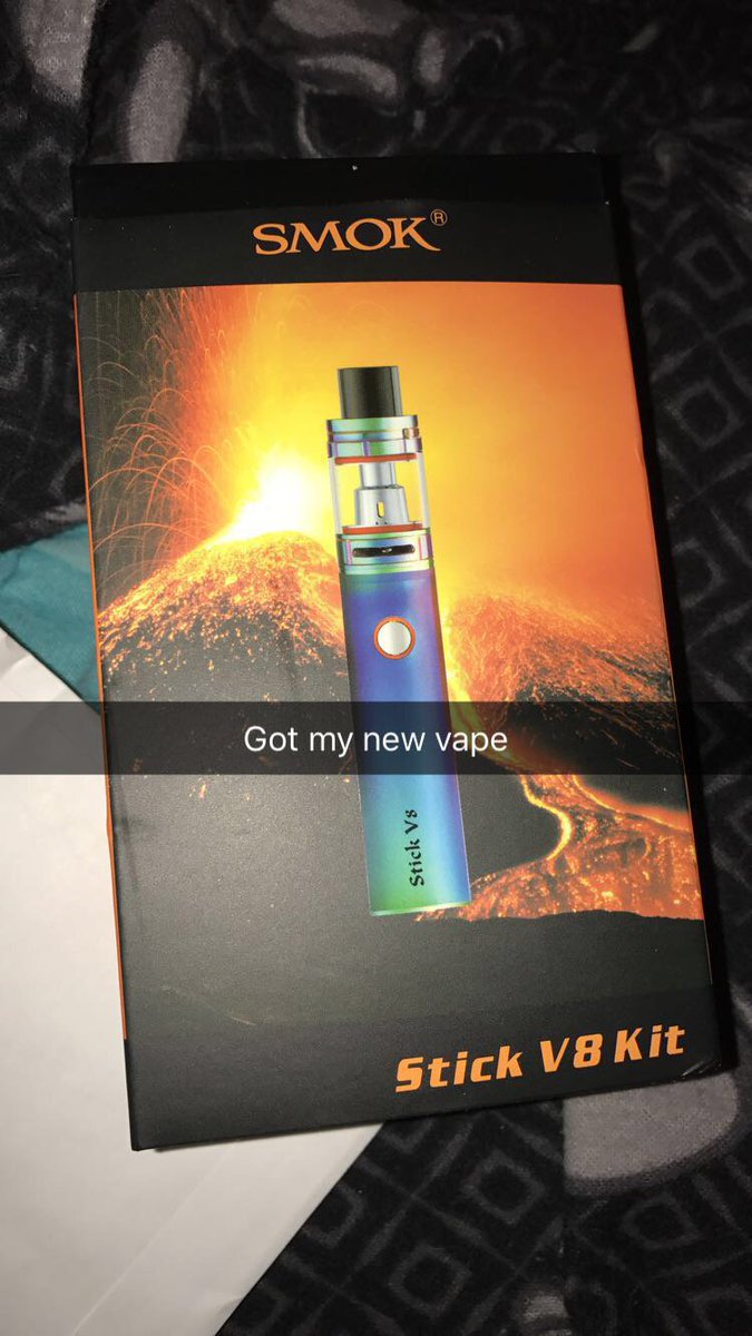 imsorryimbroken's tweet photo. Got my new vape the smok stick v8 kit
#smok #smokkit #v8smokstick #v8stick #newvape #vapenation #vapelife https://t.co/5wP9UIg3xD