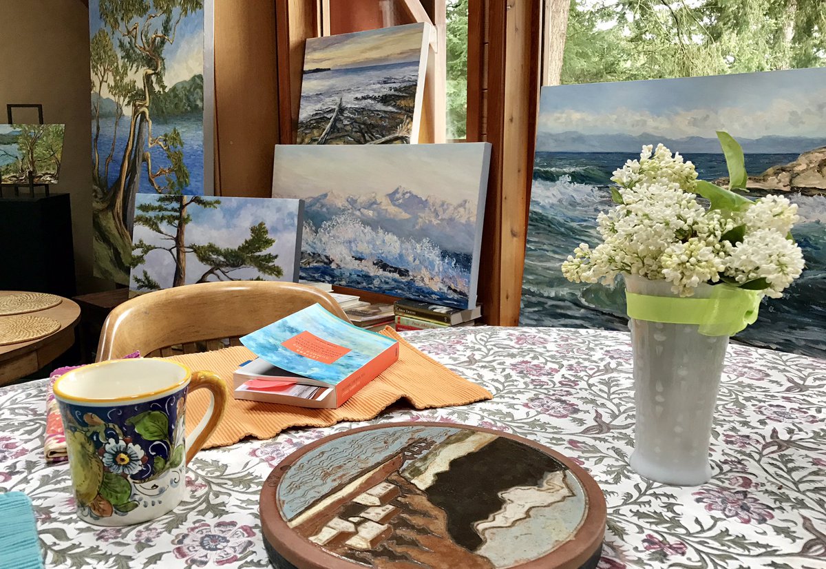 terrillwelch's tweet photo. Time for a cup of tea and a good book I think! #artistbreak #art https://t.co/EnmoyKn8M5