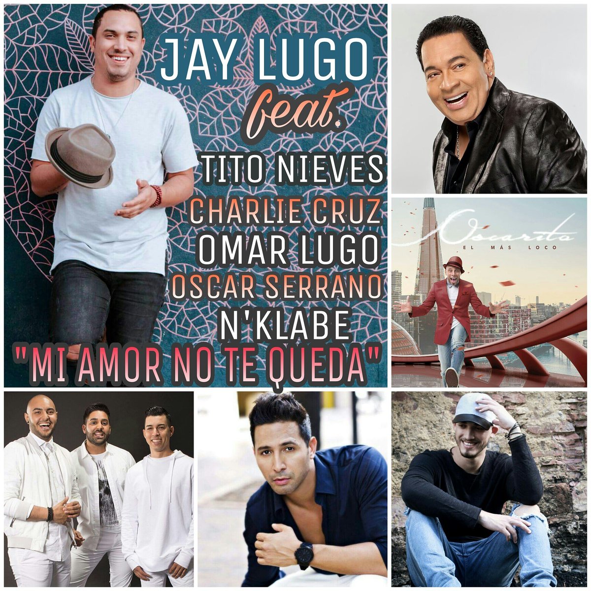 Ya escuchaste #MiAmorNoTeQueda?! El junte de <a href="/jaylugoproducer/">Jay Lugo</a> feat. Tito Nieves, <a href="/CharlieCruz/">Charlie Cruz Salsa</a>, <a href="/OmarLugopr/">OMAR LUGO</a>, <a href="/oscarqueloco/">Oscar Serrano</a> y <a href="/Nklabe/">Nklabe</a> 🔥🔥