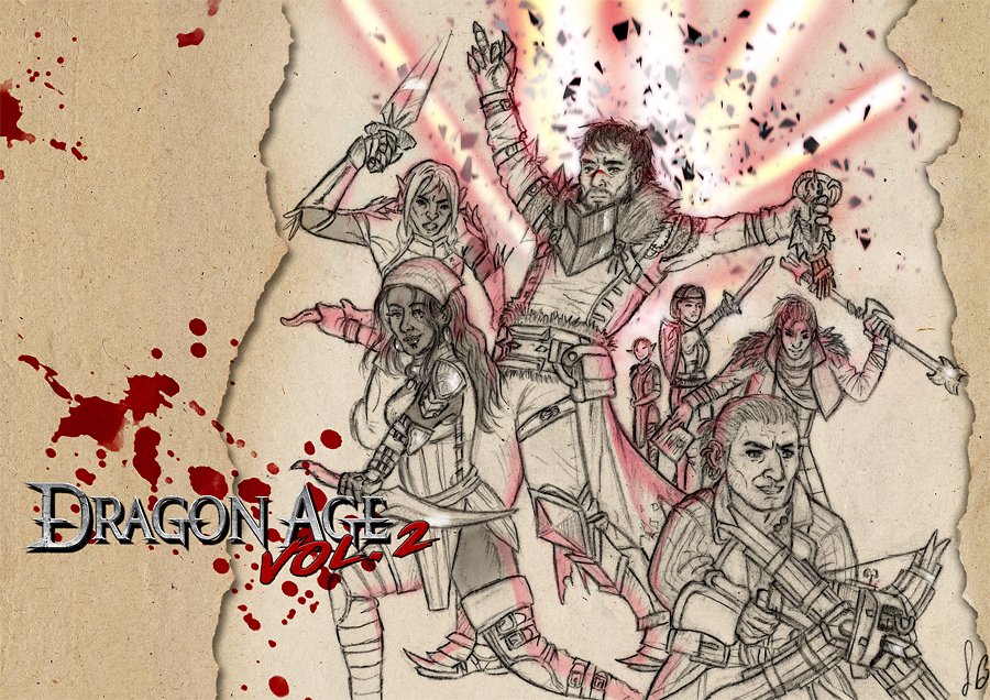 Lwinged_'s tweet photo. Well... It happened...  ⭐️⭐️⭐️@PatrickWeekes @BioMarkDarrah @Mike_Laidlaw #DragonAge #GotGVol2 https://t.co/Ft63asnFyo