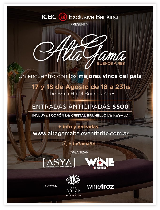 altagamaba's tweet photo. En agosto llega la segunda edición de la #feria Alta Gama en Buenos Aires. Te la vas a perder? Comprá 
tu #entrada https://t.co/5g8F9xEbF6 https://t.co/hWjjNueNER