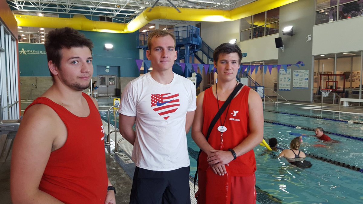 BLSFYMCA's tweet photo. We take safety seriously. Our lifeguards spent today in class.  Thanks to Aquatics Coordinator John Roam for his leadership. https://t.co/c9mhS6f0ZB