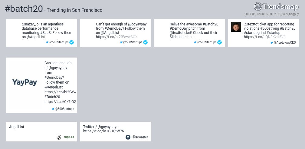 TrendsSF's tweet image. #batch20 is now trending in #SF

trendsmap.com/r/US_SAN_nsqpuy